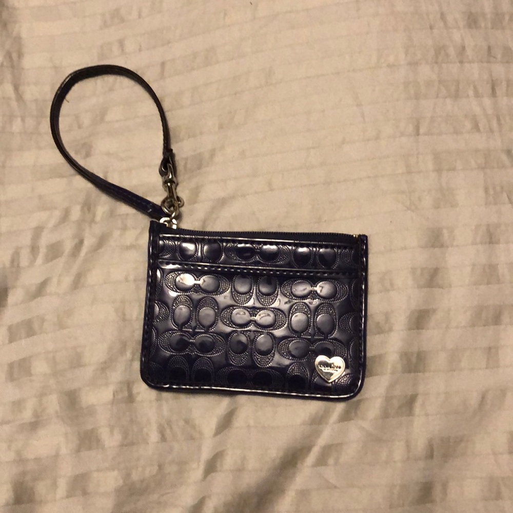 Coach wristlet/key pouch